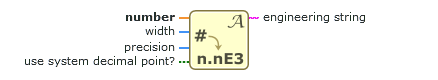 Engineering String Number to Engineering String - NI