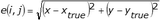 Error value calculation for coordinate (i,j) Error value calculation for coordinate (i,j)