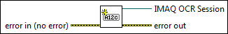 IMAQ OCR Create Session