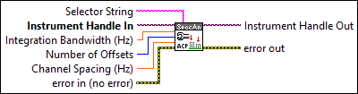RFmxSpecAn ACP Configure Carrier and Offsets