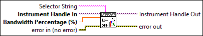 RFmxSpecAn OBW Configure Bandwidth Percentage