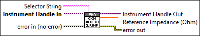 RFmxVNA Calkit Manager Calkit Calibration Element Reflect Model Get Reference Impedance