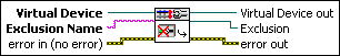 niseVirtualDevice Get Exclusion